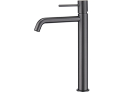 Grifo monomando para lavabo, de caño alto, de latón.