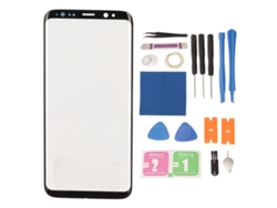 Pantalla Frontal Negra Con Herramientas Profesionales Para Reemplazo De Cristal Para Samsung Galaxy S8 G950