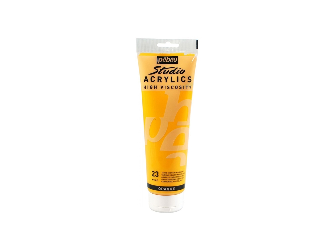 Tinta Acrílica PÉBÉO (Opaca - Amarilla - 250ml)