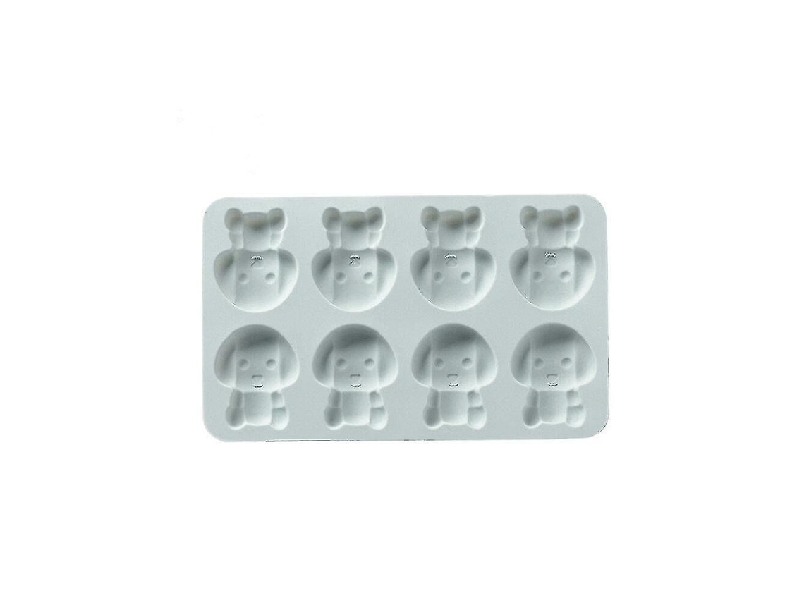 Juego de 3 moldes de silicona para pasteles con forma de cachorro adorable, herramienta para decorar, molde para galletas y molde para chocolate, Chaberlu