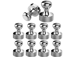 10 Imanes Para Nevera, De Metal Resistentes Tipo Cono Pizarra Blanca