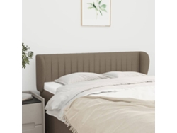 Cabecero De Tela Gris Taupe 147x23x78/88 Cm