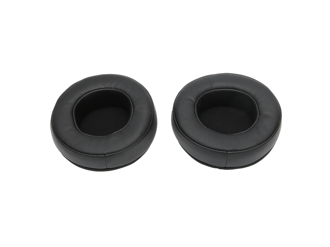 2 Peças Almofada Ouvido Fone De Ouvido Universal 90mm Reposição Estéreo Creme Couro Artificial