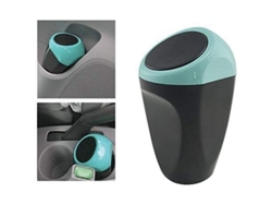 Mini Papelera De Plástico Para Coche De 16x8 Cm Con Resorte Para Vehículos, Oficinas Y Hogares (azul)