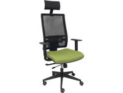 Silla Operativa PYC Horna Cabecero Verde (Brazos Ajustables - Malla)