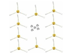 RNEMITERY Cepillo lateral para irobot Roomba Serie 500 600 700 (Rojo, 10 pcs 3 brazo Cepillo lateral)