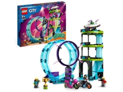 LEGO City: Desafio Acrobático Derradeiro dos Motociclistas – set de construção para 1 ou 2 jogadores com ação de acrobacias (385 peças)
