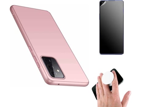 Carcasa y Protector de Pantalla Oppo Reno 6 5G Rosa