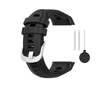 Correa para Garmin Instinct 2s 20 mm Silicona Color sólido Correa de reloj negra VENISYMLIS
