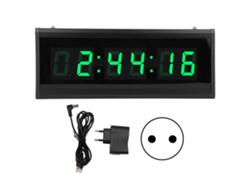 MEOIRUERY Reloj digital de pared con calendario