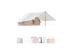 Tienda de campaña inflable de 3x2x2 m con toldo, ventanas de malla y resistencia Tekmaquinas