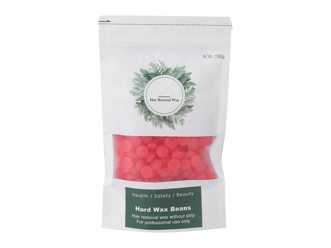 150 G De Perlas De Cera Dura (sin Papel) Para Depilación (cuerpo, Piernas, Axilas, Zona Del Bikini) Fresa