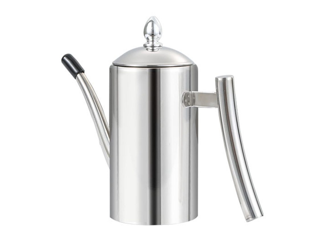 Dispensador De Aceite De Acero Inoxidable 304 A Prueba De Fugas Con Boquilla Larga Para Uso En Cocina, 500 Ml.