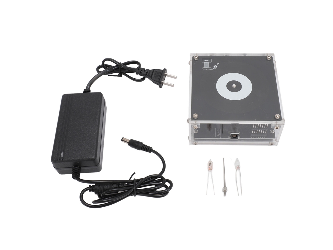 Bobina De Música Bluetooth Com Arco Tocável Transmissão Sem Fio Brinquedo De Mesa Preto Plug Us 100‑240v