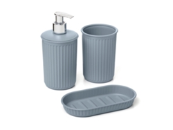 TATAY Baobab Bañera Pack De 3 Piezas Plástico Pp05. Azul niebla