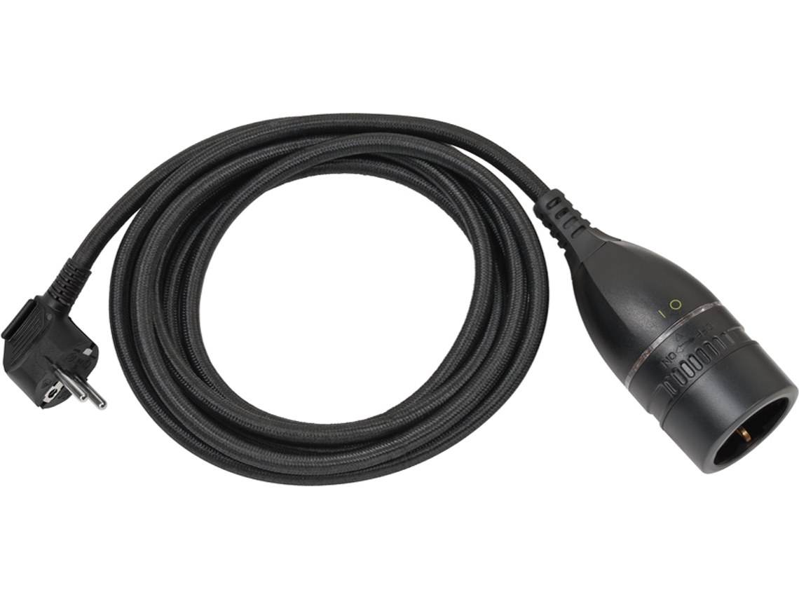 Cable de Extensión Brennstuhl con Interruptor Rotativo 5 M BRENNENSTUHL