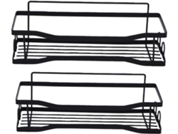 Organizador Adesivo Cryfokt Em Aço Carbono Com Porta-escovas De Dentes Para Banheiro E Cozinha, Fácil Instalação Em