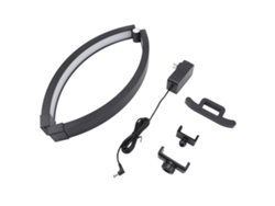 Rebe-luz Media Luna Para Mesa De Uñas Con Soporte De Teléfono Plegable Control Táctil 20w 3 Modos De Color 10 Brillos