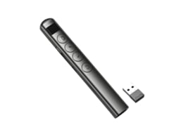 Presentador Inalámbrico Recargable Vía Usb Para Presentaciones De Powerpoint, Con Luz Indicadora De Control Remoto.