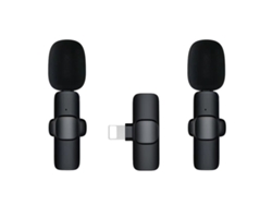 Micrófonos De Solapa Inalámbricos Chrui Micrófono Dual M22 (lightning)