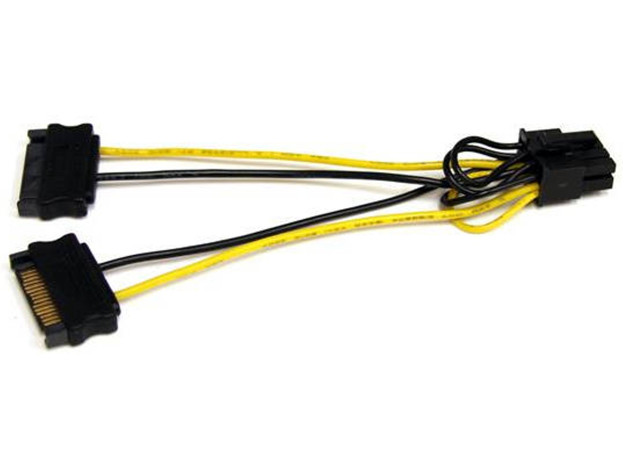 Cable STARTECH Cable Adaptador 15cm Alimentación SATA a Conector 8 Pines de Corriente de Tarjeta Grá