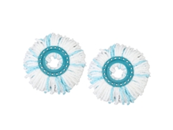 2 Cabezales De Repuesto Para Mopa De Microfibra Giratoria De 360 Grados, Compatible Con La Mopa Leifheit Twist.
