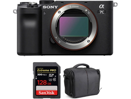 Kit Cámara SONY Alpha a7C + SanDisk 128 GB + Bolsa (Full-Frame)