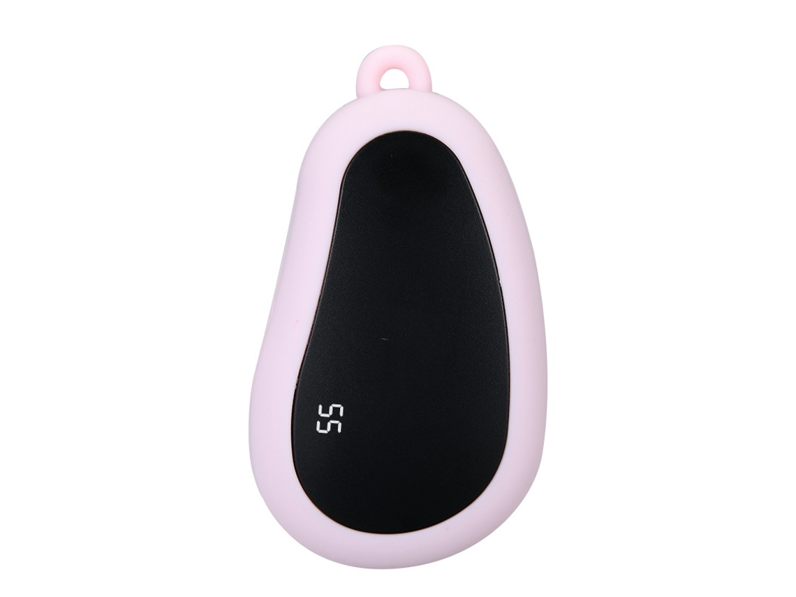 Calentador de manos USB de bolsillo, conexión Bluetooth que permite la transmisión de video Chrui (rosa)