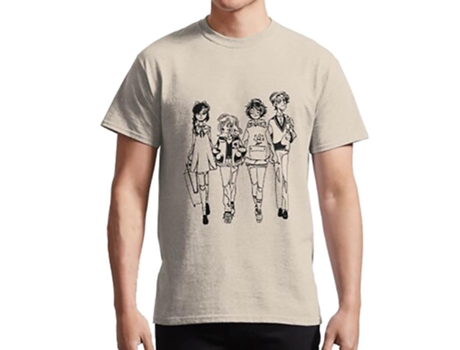 Camiseta ROCKINSTONE Wonder Egg Priority Team Algodón para Hombre (3XL - Blanco)