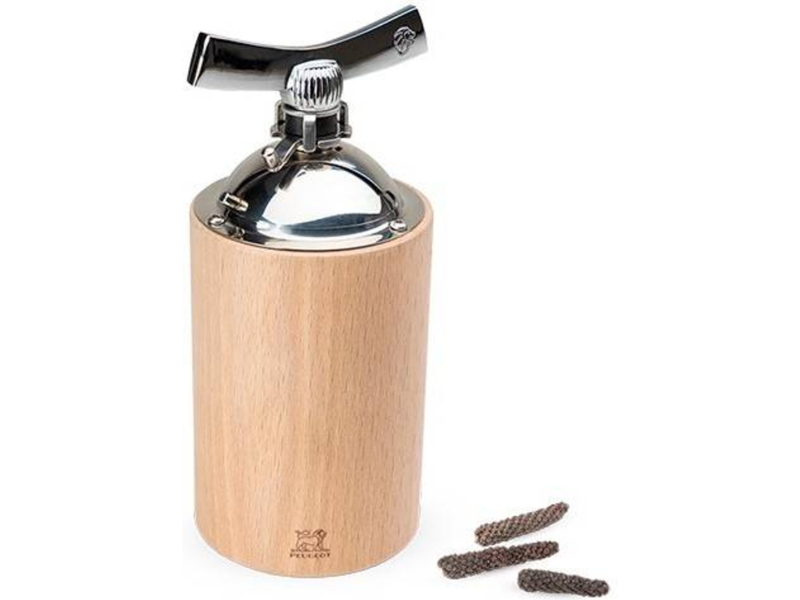 Molinillo de Pimienta PEUGEOT (Beige - 16 cm - Madera, Acero Inoxidable)