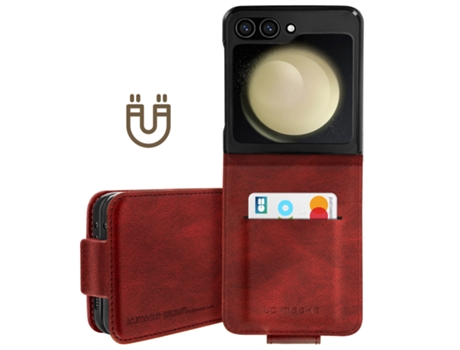 Funda para Samsung Galaxy Z Flip 5 AVIZAR Rojo