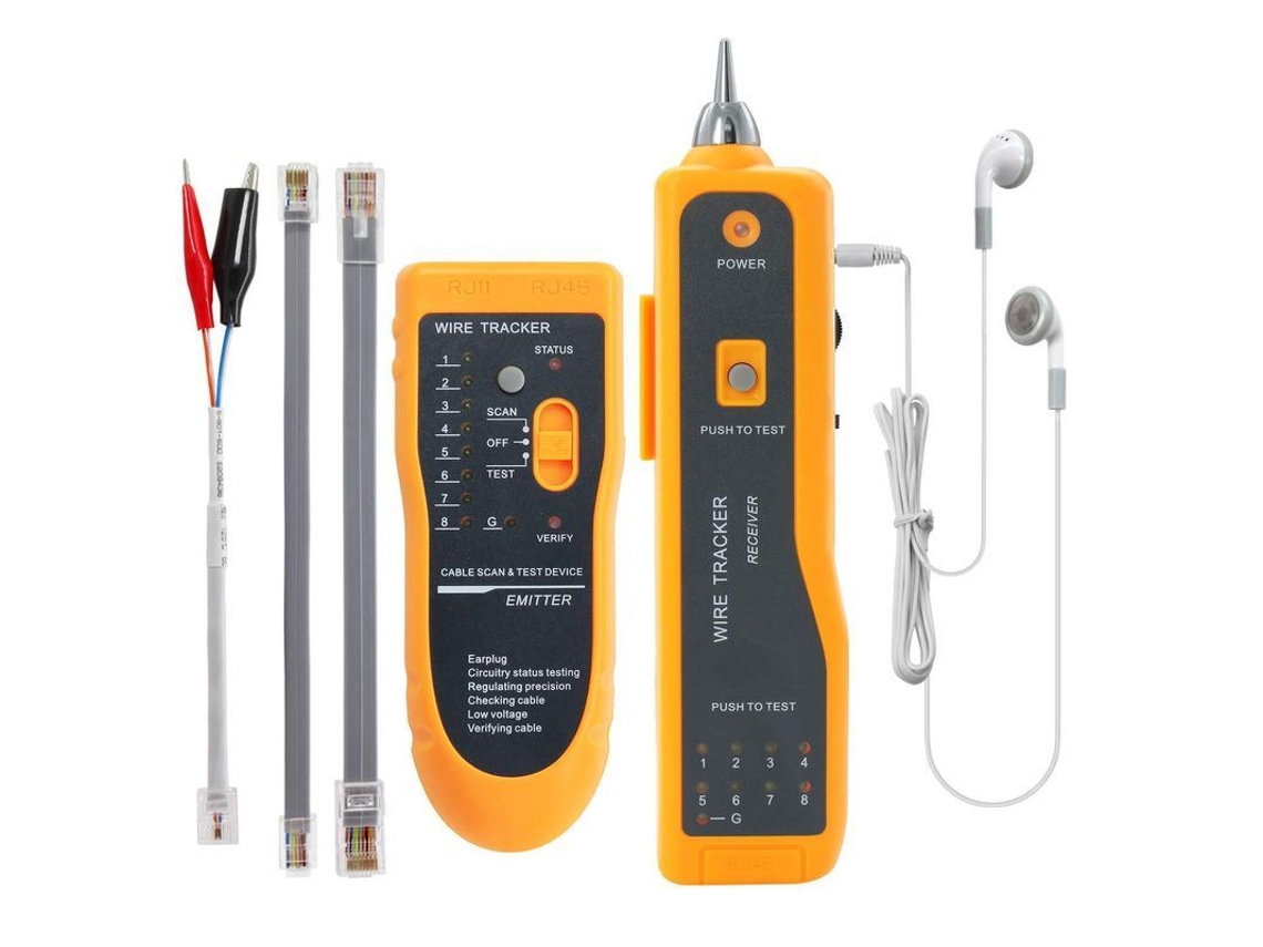 Localizador De Cables De Red, Comprobador Rj45/rj11 Para Líneas Telefónicas Y Cables Lan, Localizador De Líneas.