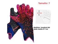 Luvas de Goleiro MDUG profissionais, proteção em látex, 7cm vermelhas