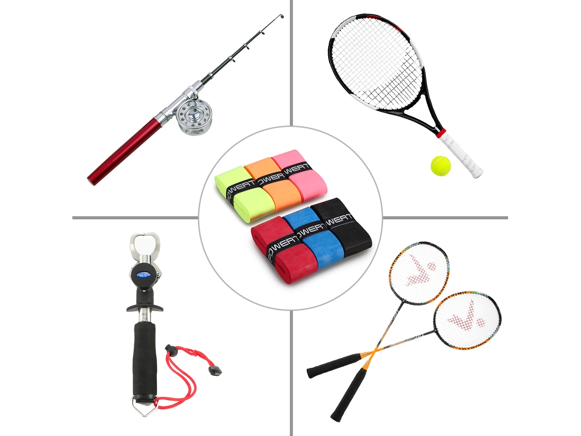 Kklv-6 Peças De Cabo Antiderrapante Para Raquete De Tênis E Badminton Overgrip Sudorário Antivibração
