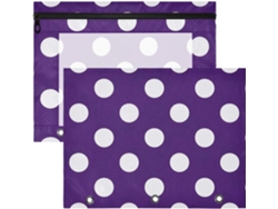 Besportble Juego De Lunares Morados Y Pvc Diseñada Para Ver Fácilmente El Contenido Del Estuche 31 X 24,1 Cm