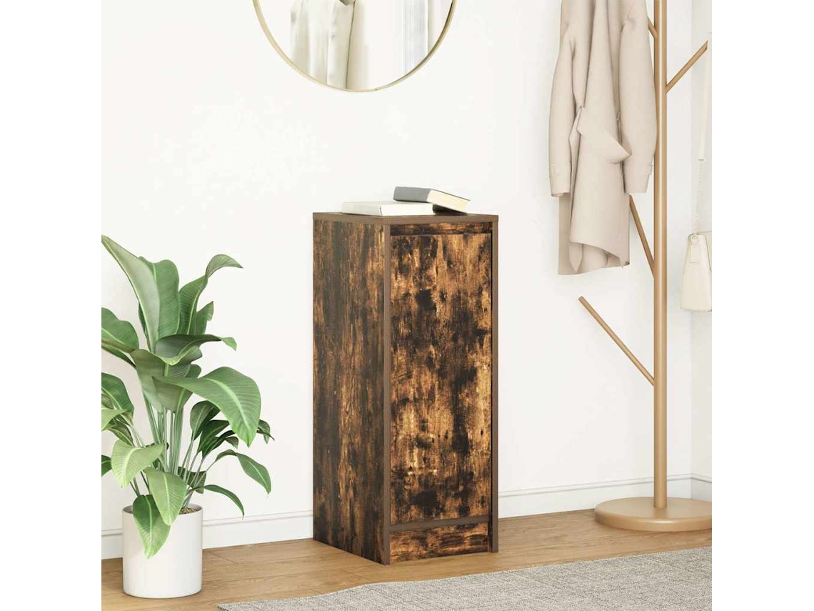 Aparador | Mueble De Comedor | Buffet Roble Ahumado 29,5x34x76 Cm Madera De Ingeniería Wsd61875