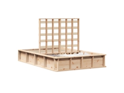 Maison Exclusive - Estructura De Cama Marrón 140 X 200 Cm Madera De Pino Macizo