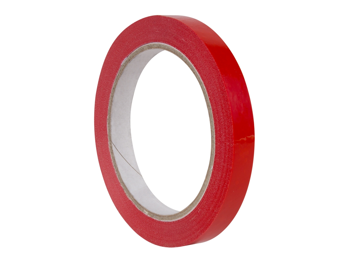 Cinta Adhesiva Roja 12Mm X 66M Resistente Al Desgarro Apli