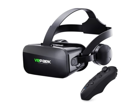 Gafas Realidad Virtual SLOWMOOSE 3D Vr con Mando de Jugador y Casco con Auricular de Oído