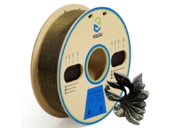 Filamento Pla De 1,75 Mm Con Purpurina Dorada Y Efecto 3d, Compatible Con Impresoras 3d Fdm, 1 Kg.