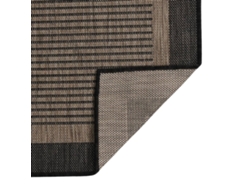 Alfombra De Exterior De Tejido Plano Marrón Oscuro 200x280 Cm