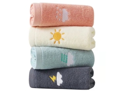 2026-33233-toallas De Mano Para Baño Y Cocina Set 4 Piezas 34x74 Cm Algodón Absorbente Suave