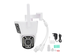 Cámara De Seguridad 6mp 3 Lentes Interior Exterior Detección Humana Seguimiento Inteligente Inalámbrica Ip55 Conector Gb