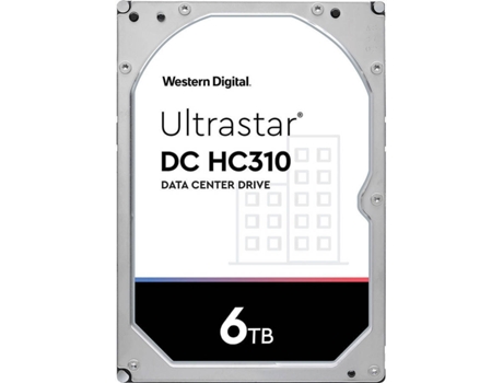 Disco Interno HDD WESTERN DIGITAL Ultrastar DC HC310 (6 TB - SAS)