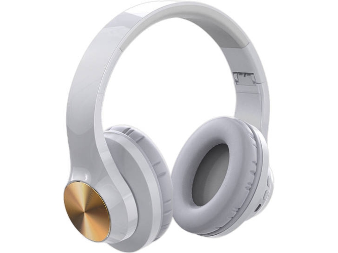 Auriculares Bluetooth HDTOSNER (On Ear - Micrófono - Blanco)
