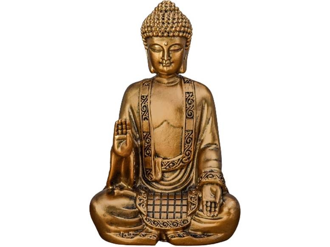 Pieza Decorativa ZEN'LIGHT Bodhi (Gris - 9x6x14 cm - Resina)