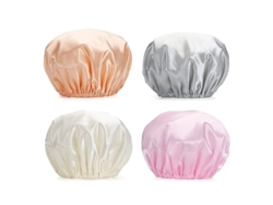 Casco De Ducha, 3 Piezas, Impermeable, Reutilizable, De Plástico Con Elástico Para Mujer.