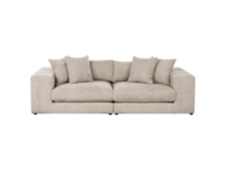 Sofá de 3 plazas BELIANI Glorvika ii de Poliéster Beige 240x120x58