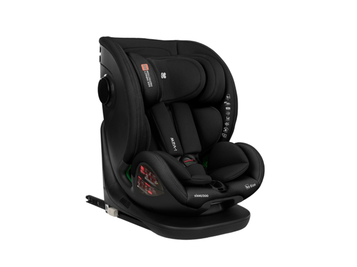Silla de coche KIKKABOO 40-150 cm i-View i-SIZE Negro