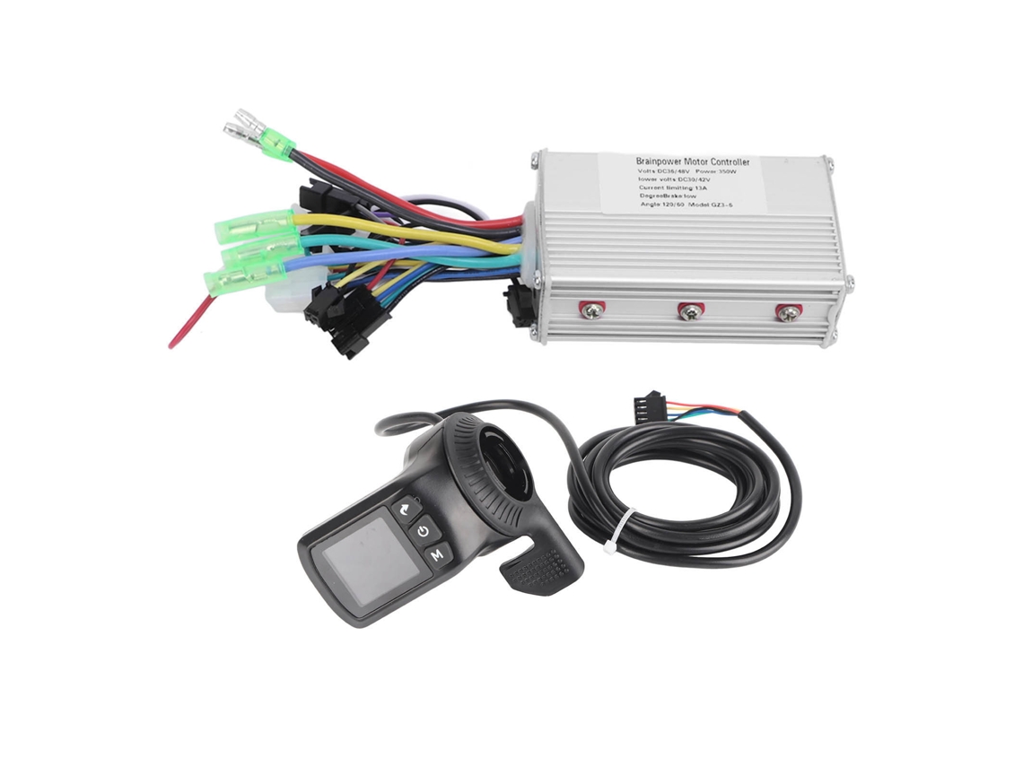 2026-controlador De Motor Brushless 350w 36v 48v Con Mando De Pulgar Y Panel Lcd Gz3 Para Bicicleta Eléctrica Patinete